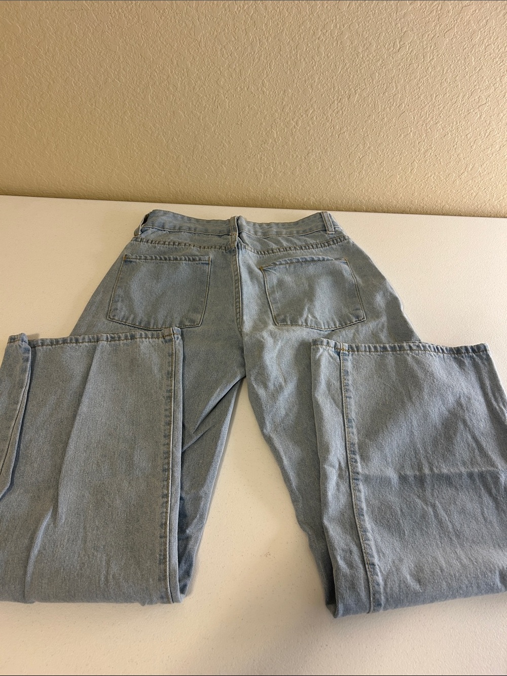 SHEIN Light Blue High-Rise Wide Leg Jeans - Picture 10 of 10